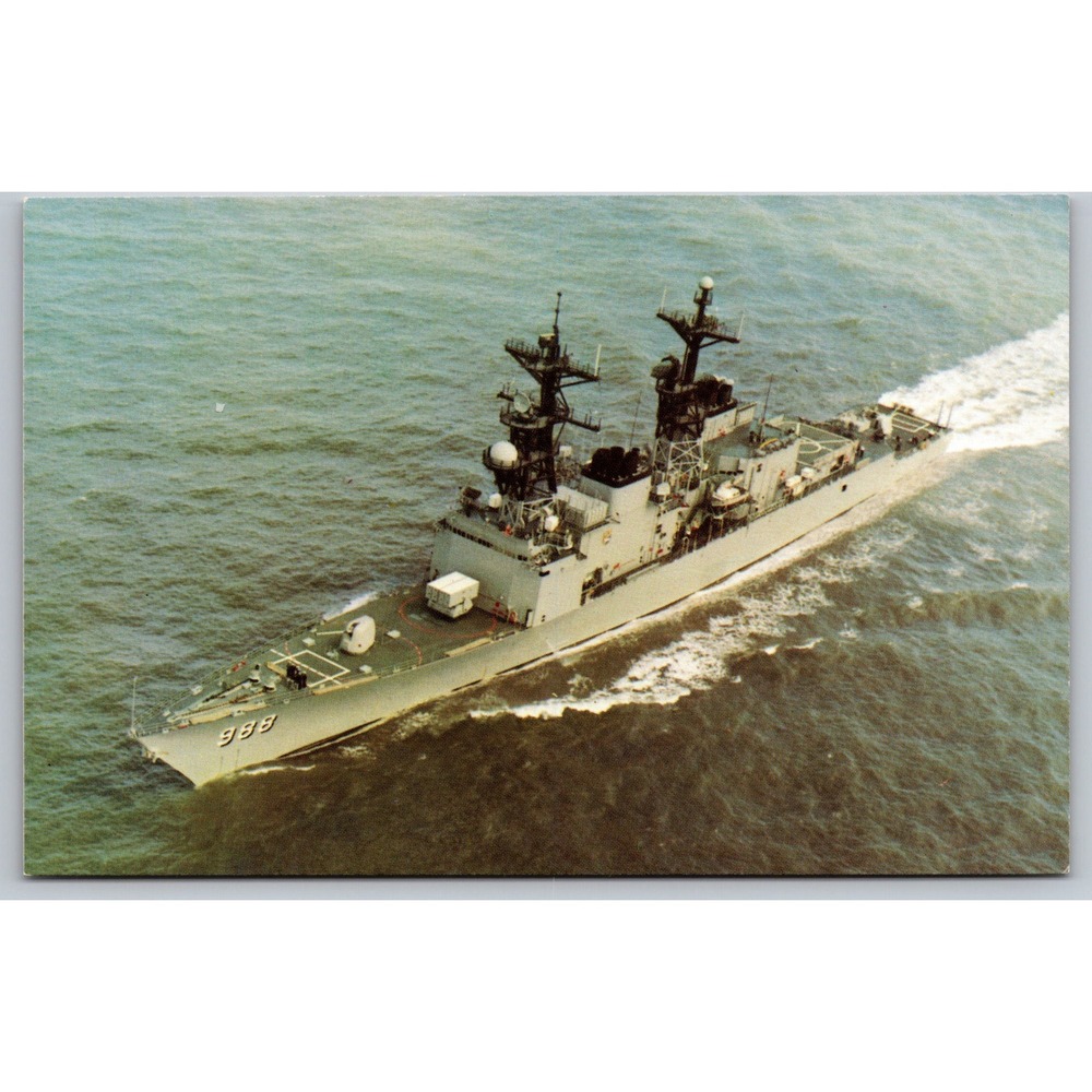 USS Thorn DD-988 Spruance Class Destroyer US‎ Navy Vintage Postcard P29035
